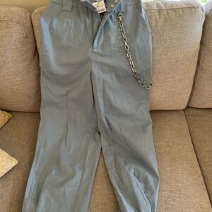 NWT I am GIA Blue Pants with Chain Detail